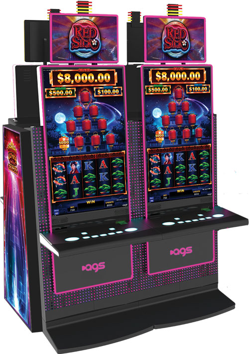 Red silk slot machine